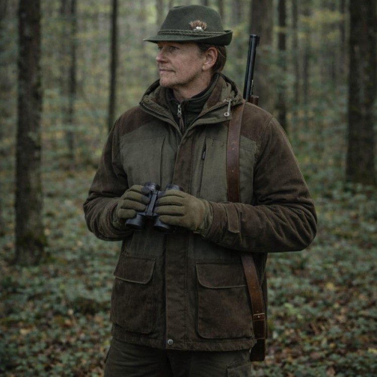 myśliwy w kapeluszu