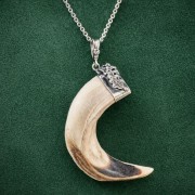 wild boar TUSK in silver