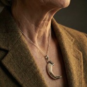 Siver necklace with TUSK