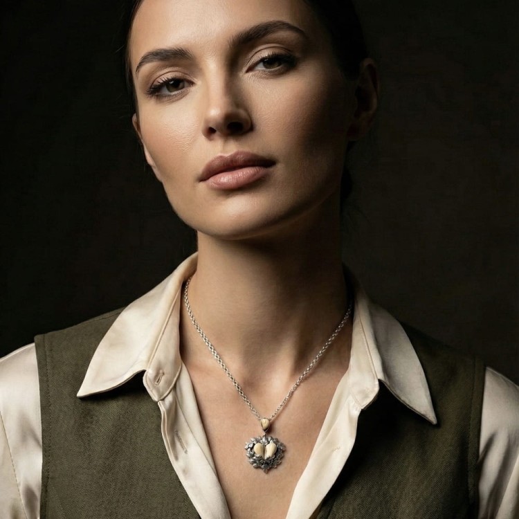 925 sterling silver hunting necklace