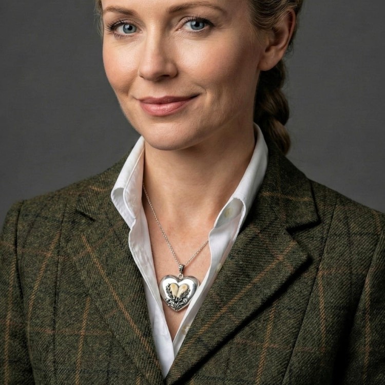 naszyjnik srebrny myśliwski