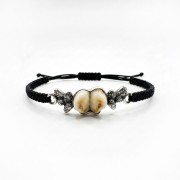 Bransoletka myśliwska z grandlami łani – srebro 925