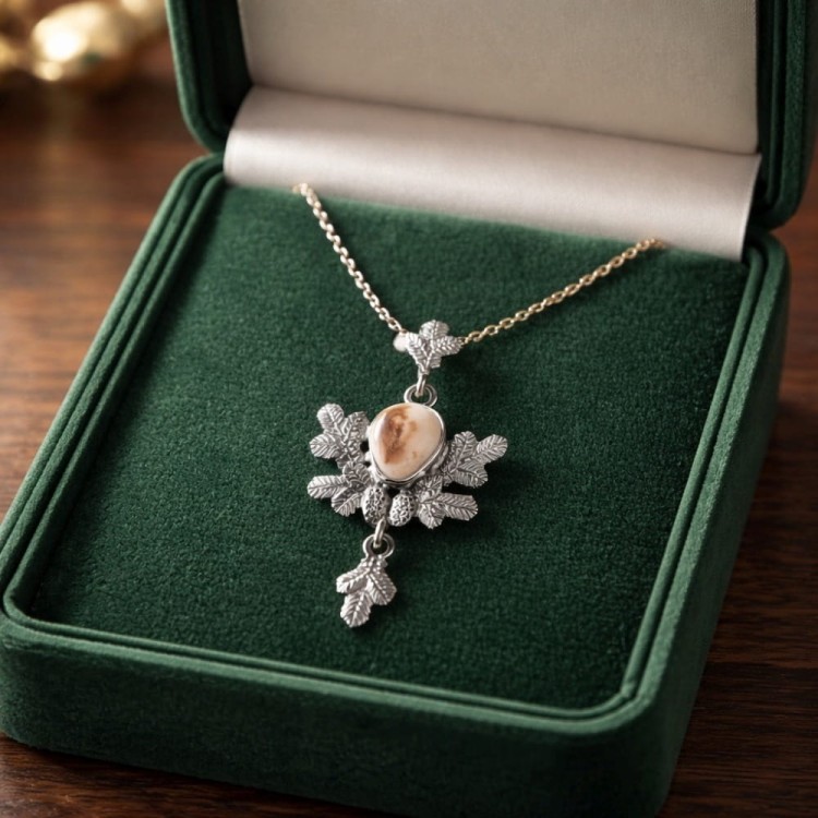 wisiorek z grandlami jelenia