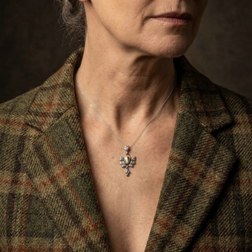 natural deer tooth necklace