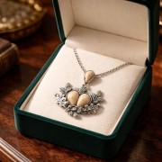 Genuine deer tooth necklaces in a box