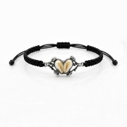 handmade hunting bracelet in 925 silver with acorn detail