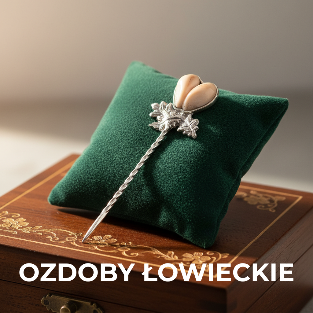 komplet biżuterii myśliwskiej