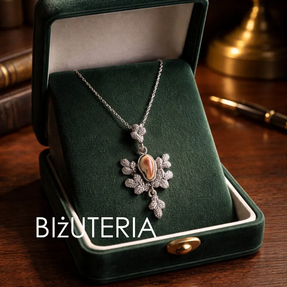 Biżuteria myśliwska srebrna z grandlami