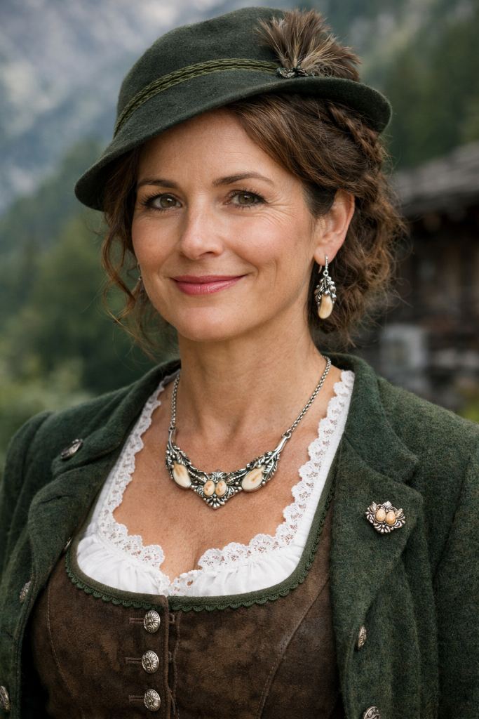 Biżuteria myśliwska do alpejskiego stroju tradycyjnego