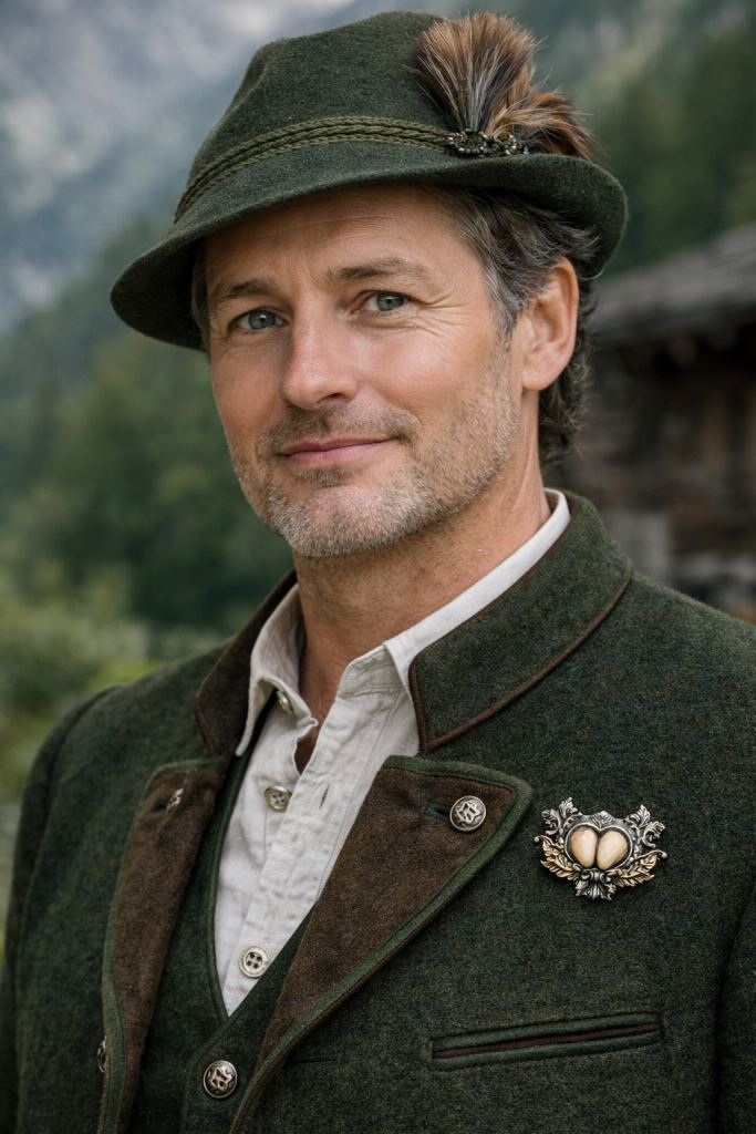 Komplet biżuterii myśliwskiej dla męzczyzny